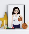 Sognatrice I love basket - Stampa Fine Art