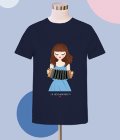 T-shirt Mia - Eloisa Concertina - Blu Navy