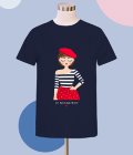 T-shirt Mia - Monique - Blu Navy