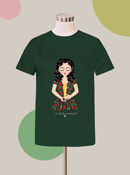 T-shirt Mia - Anna Magnani - Verde Scuro