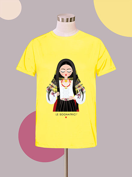 T-shirt Mia - Oliena - Giallo