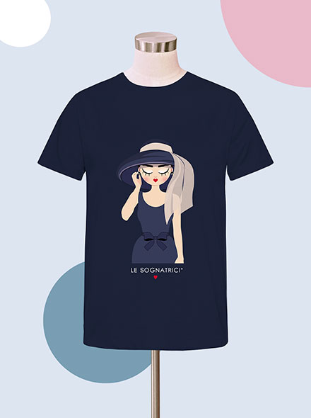 T-shirt Mia - Hollyblu- Blu Navy