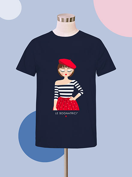 T-shirt Mia - Monique - Blu Navy