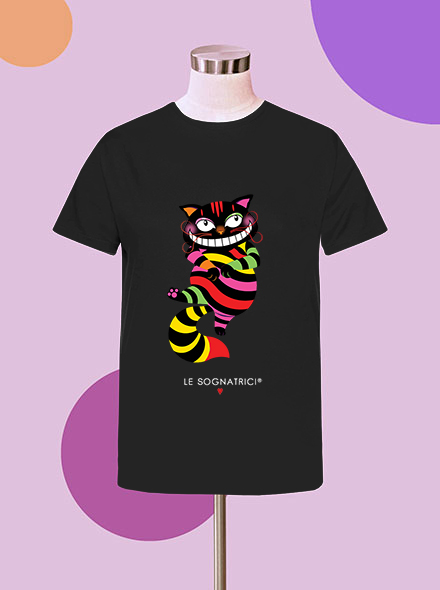 T-shirt Mia - Stregatto nero - Nera