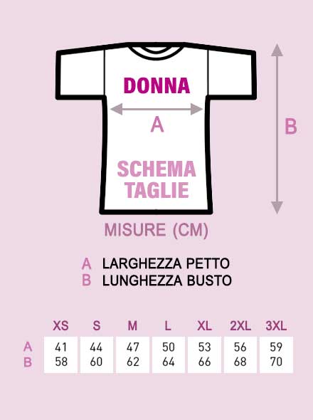 Schema taglie T-shirt Mia - Donna